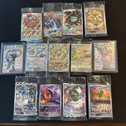 Mega Charizard X ex 023 plus 12 other promo cards. - Image 1