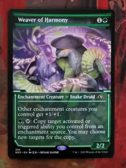 MTG Card: Weaver of Harmony (Kamigawa: Neon Dynasty) SHOWCASE - Image 1