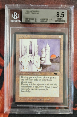 Antiquities - Ivory Tower - MTG - Magic the Gathering - NM/MT+ BGS 8.5 Quad+ - Image 1
