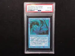 MTG Merfolk of the Pearl Trident Alpha PSA 6 - Image 1