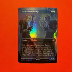 MTG Phantasmal Image - FOIL! Extended Art Duskmourn Mythic - Image 1