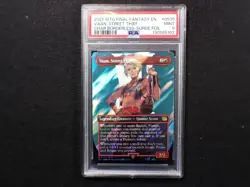 2025 MTG FINAL FANTASY CHARACTER BORDERLESS-SURGE FOIL VAAN, STREET THIEF PSA 9 - Image 1