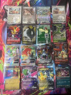 Pokemon 16 Card Lot nm V Max Mega Amazing Ex HOLO Rare Hits Only F54 - Image 1