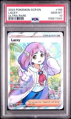 2024 POKEMON SCR EN LACEY ULTRA RARE PSA 10✨ - Image 1