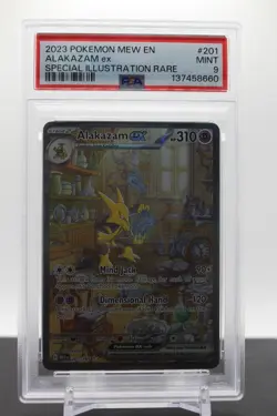 PSA 9 - Alakazam ex 201 SIR - 2023 Pokemon Scarlet & Violet 151 - Image 1