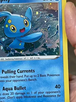 POKEMON MANAPHY SWSH275 PROMO BLACK STAR COSMOS WITH SWIRL HOLOFOIL NM CARD - Image 3