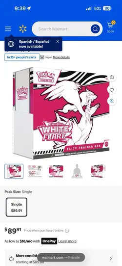 Pokemon Scarlet And Violet White Flare Elite Trainer Box Factory Sealed - Image 1