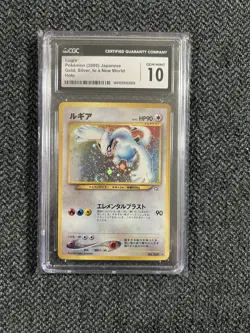 [Swirly] CGC 10 Gem Mint Pokemon Lugia Japanese Neo Genesis No.249 Vintage Holo - Image 1