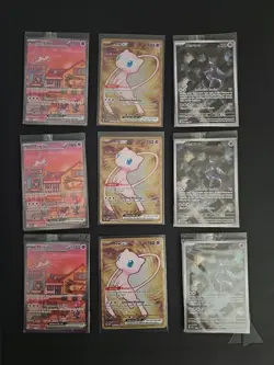 Pokemon TCG 151 UPC Promo Set Mew 053, Mewtwo 052, Metal Mew 205 New Sealed X3 - Image 1
