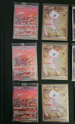 Pokemon TCG 151 UPC Promo Set Mew 053, Mewtwo 052, Metal Mew 205 New Sealed X3 - Image 2