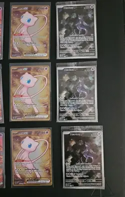 Pokemon TCG 151 UPC Promo Set Mew 053, Mewtwo 052, Metal Mew 205 New Sealed X3 - Image 3