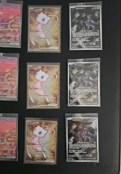 Pokemon TCG 151 UPC Promo Set Mew 053, Mewtwo 052, Metal Mew 205 New Sealed X3 - Image 4