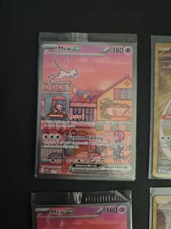 Pokemon TCG 151 UPC Promo Set Mew 053, Mewtwo 052, Metal Mew 205 New Sealed X3 - Image 5