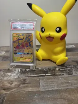 Pokemon Reshiram & Charizard GX SM Black Star SM247 TAG TEAM Holo PSA 8 Promo - Image 1