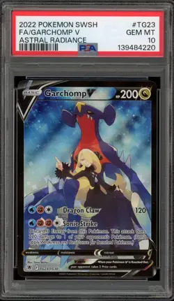 Pokemon Garchomp V Astral Radiance Trainer Gallery Full Art #TG23 PSA 10 - Image 1