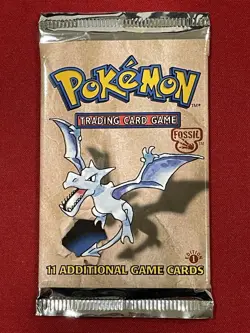 1999 Pokemon 1st Edition Fossil Booster Pack - Aerodactyl READ CAREFULLY! - Image 2