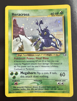 2000 Pokemon - Heracross #06/111 - Neo Genesis Unlimited - Holo Rare - LP - Image 1