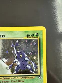 2000 Pokemon - Heracross #06/111 - Neo Genesis Unlimited - Holo Rare - LP - Image 4
