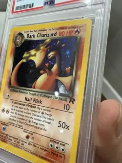 Pokemon Dark Charizard Team Rocket Set Holo Rare Card 4/82 PSA Grade 7 Near Mint - Image 5