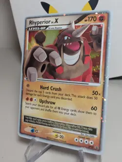 Pokemon Rhyperior LV.X DP29 Diamond and Pearl Holo LP+ - Image 3