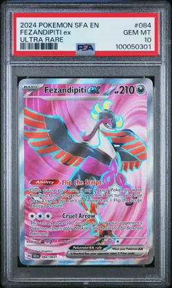 PSA 10 GEM MINT Fezandipiti EX 084/064 POKEMON SV: Shrouded Fable :: PINKIE :: - Image 1