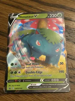 Pokemon Venusaur V SWSH100 Black Star Promo Ultra Rare Holo - LP - Image 1