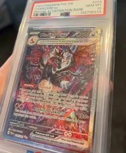 2024 POKEMON PAF EN-PALDEAN FATES SPECIAL ILLUSTRATION RARE CHARIZARD EX PSA 10 - Image 3