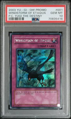 Windstorm Of Etaqua PCY-001 Secret Rare Promo Yugioh PSA 10 *416 - Image 1