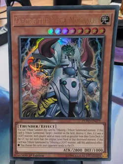 YuGiOh! Zaborg The Mega Monarch DUPO-EN079 Ultra Rare 1st Ed - Image 1