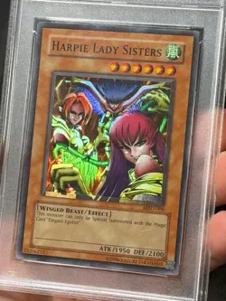 Harpie Lady Sisters MRD-009 Foil Shift Error Yugioh PSA 9 *576 - Image 3