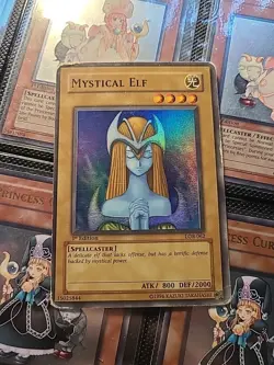 YuGiOh Mystical Elf LOB-062 1st edition Super Rare - Image 1