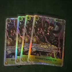 One Piece TCG Eustass Captain Kid X4 OP10-112 SR Royal Blood Prb2 - Image 1