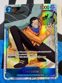 One Piece Romance Dawn CROCODILE OP01-067 SR Foil NM English NOCO - Image 1