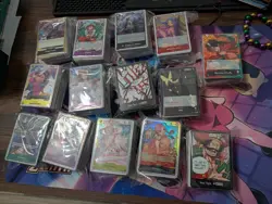 One Piece Bulk. 1000+ Rares, Holos, Leaders, Dons, A Few SRs Op13 Prb02 - Image 1