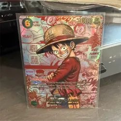Namco Monkey.D.Luffy OP13-118 Carrying on His Will Foil 7000 proxy reprint - Image 1
