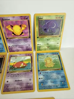 Pokemon TCG ROCKET Lot 1st Edition Cards - SQUIRTLE - MACHOP - PSYDUCK - Image 3