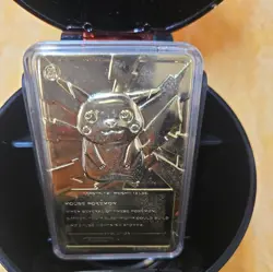 23K Gold Plated Pikachu Card 1999 Burger King Limited Edition. W Ball - Image 5