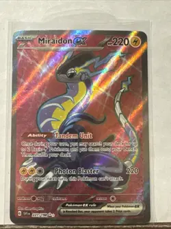 Pokemon TCG Miraidon EX Scarlet & Violet Holo Ultra Rare Card 227/198 - Image 1