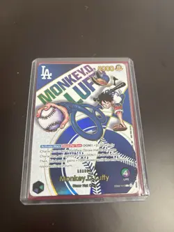 One Piece CCG Dodger Exclusive Collab Monkey D. Luffy Leader Foil Promo Card - Image 1