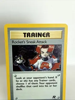 Pokemon 2000 Rockets Sneak Attack Trainer Holo Card 16/82 - Image 2