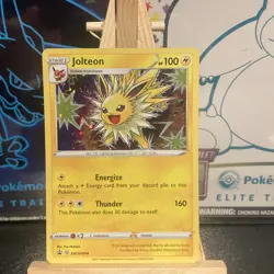 POKEMON Card JOLTEON SWSH094 BLACK STAR PROMO Holo Rare Near Mint - Image 2