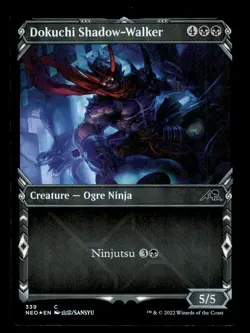 Dokuchi Shadow-Walker Showcase Foil - NEO 339 - NM - MTG Magic - Image 1