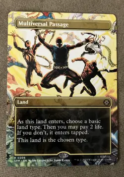 Multiversal Passage Borderless 0206 MTG Marvel's Spider-Man Rare Mint! Unplayed - Image 1