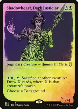 MTG Shadowheart, Dark Justiciar *Showcase Foil* | CLB Commander Baldur's Gate - Image 1