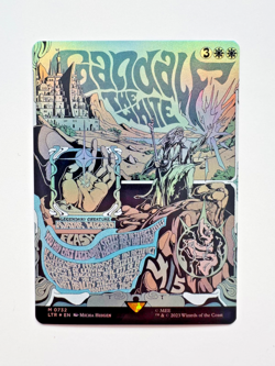Gandalf the White – Borderless Poster Foil – Lord of the Rings MTG – NM - Image 1