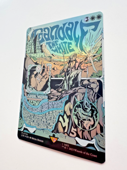 Gandalf the White – Borderless Poster Foil – Lord of the Rings MTG – NM - Image 3