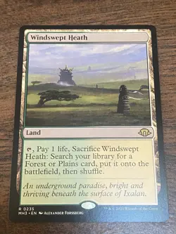 WotC MAGIC the Gathering MODERN HORIZONS 3 unplayed mint rare WINDSWEPT HEATH - Image 1
