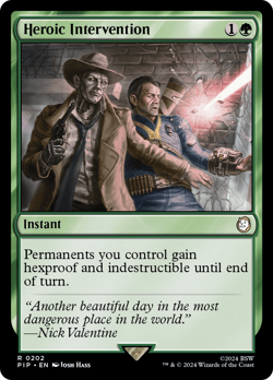 Heroic Intervention #202 | Near Mint | Fallout Magic MTG - Image 1