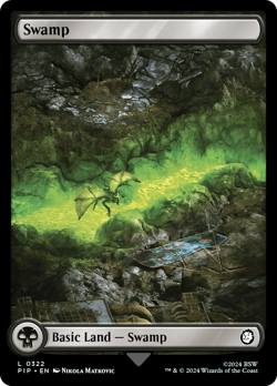 Swamp #322 | Near Mint | Fallout Magic MTG - Image 1