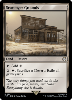 Scavenger Grounds #287 | Near Mint | Fallout Magic MTG - Image 1